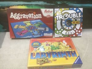 Lot of (3) Board Games - Aggravation, Trouble & Labyrinth