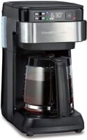 &nbsp;Hamilton Beach Works with Alexa Smart Coffee Maker, Programmable, 12 Cup Capacity, Black and Stainless Steel. - E-Commerce Return