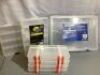 Lot of (4) Misc. Fishing Storage Containers, Appears New, 1 Missing Clip