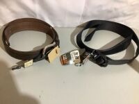 Lot of (2) Men's Belts, XL, & 38, Appears New