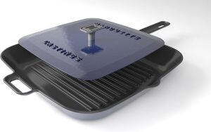 Marquette Castings Enameled Grill Pan with Press 