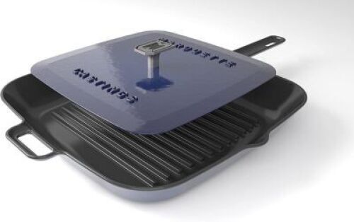 Marquette Castings Enameled Grill Pan with Press&nbsp;