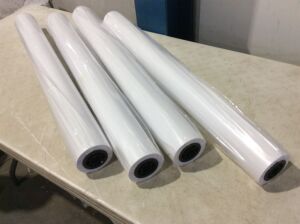 Lot of (4) Rolls of 20# Plotter Paper, 2" Core, 36" x 150' 