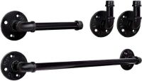 Lot of (8)&nbsp;Kenley Industrial Pipe Wall Mount Bathroom Hardware Sets