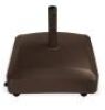 Fillable Mobile Umbrella Base Stand w/ 4 Wheels, 2 Locks, 123lb Capacity, Appears New