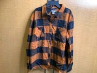 Natural Reflections Pumpking Spice Flannel Shirt, XL, Appears New