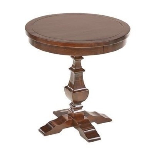 Pier1 Bradding Espresso Round End Table. NEW