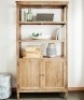 Pier1&nbsp;Bradding Natural Stonewash Bookshelf. NEW. Approx. 68" tall x 39" wide x 16" deep