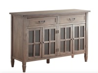 Pier1&nbsp;Bradding Large Buffet Table in Gray. Appears New. Approx. 35" tall x 54" wide x 18" deep