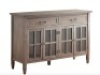 Pier1&nbsp;Bradding Large Buffet Table in Gray. Appears New. Approx. 35" tall x 54" wide x 18" deep