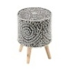 Pier1 Idy Black Mother of Pearl End Table. NEW