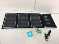 RavPower Portable Solar Power Charger, Untested, E-Commerce Return