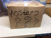 Mystery Box. Full of New Small Items. 20.5x16.5x15. Weighs 40.2 Pounds