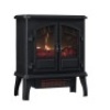 Duraflame&nbsp;19.5-in W 5200-BTU Black Metal Infrared Quartz Electric Stove with Thermostat. E-Commerce Return. Tested.