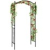 Steel Garden Arch Arbor Trellis for Climbing Plants - 92in