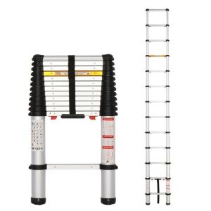 12.5ft Aluminum Telescoping Extension Ladder