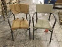 Lot of (2) Pier1 Del Ray Outdoor Stacking Chairs. Appear New