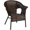Lot of (4) Pier1 Casbah Mocha Outdoor Chairs. One has Damage. SEE PICTURES