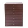Faux Leather & Wood 8 Drawer&nbsp;Jewelry Organizer