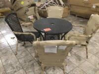 Pier1 Outdoor Dining Table with (4) Chairs. Appears New