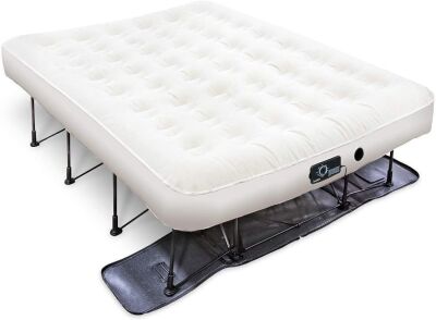 EZ-Bed Air Mattress with Frame & Rolling Case, Self Inflatable, Auto Shut-Off, Queen Size