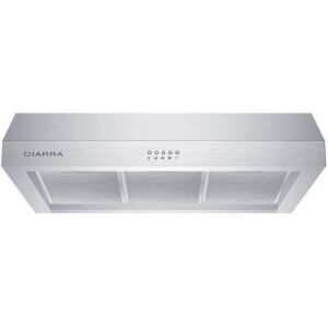 CIARRA 30'' 450 CFM Ducted Under Cabinet Range Hood in Stainless Steel