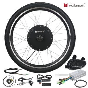 Voilamart 26" 1000W Electric Bicycle Conversion Kit Front Motor Wheel E Bike Cycling Hub Motor. New