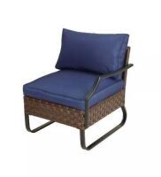 Patio Festival Left Arm Patio Chair, Navy&nbsp;