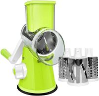 Rotary Cheese Grater&nbsp;with 3 Interchangeable Round Stainless Steel Blades