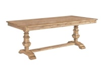 Pier1 Bradding Extension Dining Table in Stone Wash Natural. New with One Broken Leaf (could be repaired). SEE PICTURES