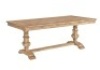 Pier1 Bradding Extension Dining Table in Stone Wash Natural. New with One Broken Leaf (could be repaired). SEE PICTURES