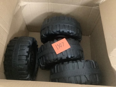 Set of 4 Toy Car Tires