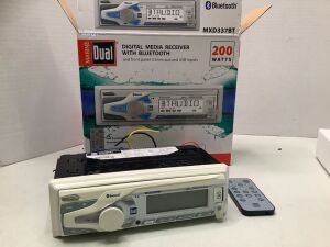 Marine Dual Digital Media Receiver with Bluetooth, 200 Watts, Appears New