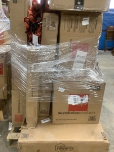 Pallet of Assorted BCP Salvage, Will Contain Missing or Broken Items