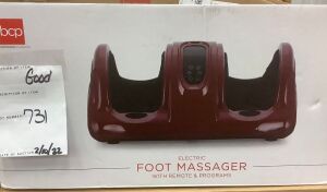 Therapeutic Foot Massager w/ High Intensity Rollers, Remote, 3 Modes