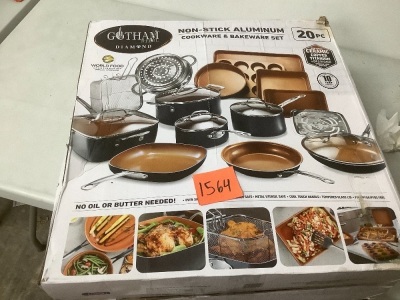 20PC Non-Stick Aluminum Cookware & Bakeware Set