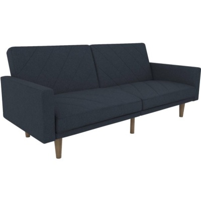 DHP Modern Retro Paxson Sofa Bed, Navy 