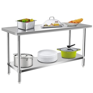 Commercial Stainless Steel Kitchen Prep & Work Table, 60" x 24" 