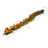 Pre-Lit Garland, Battery Powered w/ 100 Lights, 180 Tips, Pine Cones - 9ft