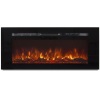 1500W 50in Heat Adjustable In-Wall Recessed Electric Fireplace Heater w/ Remote Control 
