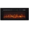 1500W 50in Heat Adjustable In-Wall Recessed Electric Fireplace Heater w/ Remote Control&nbsp;