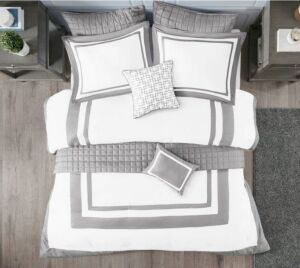 Madison Park 8 Piece Comforter & Coverlet Set, Full/Queen