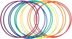 US Games Standard Hula Hoops, 36", Pack of 12 