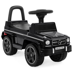 Kids Luxury Mercedes G63 Convertible Foot-to-Floor Push Car Ride- On Buggy