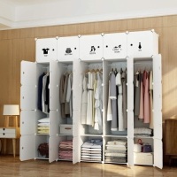 MAGINELS Wardrobe Clothes Closet Cube Storage Organizer.&nbsp;10 Cube & 5 Hanging Sections. Lightweight Item that must be assembled. SEE PICTURES