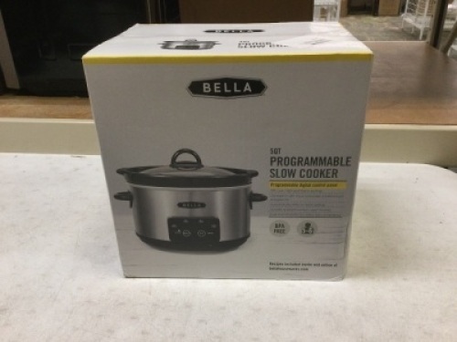 Bella 5-Quart Programmable Slow Cooker. NEW