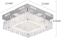 Audian&nbsp;Flush Mount Crystal Style&nbsp;Ceiling Light. NEW