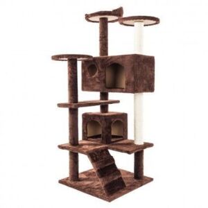 52" Cat Tree Tower Condo Furniture Scratch Post Tree Kitty Play House