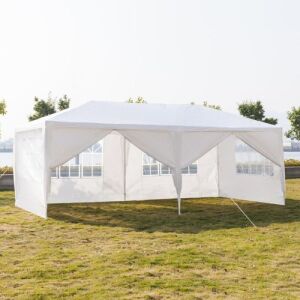 10' x 20' Wedding Party Canopy Tent 6 Removable Sidewalls with Windows