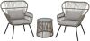 Barton 3pcs Wicker Bistro Patio Set 